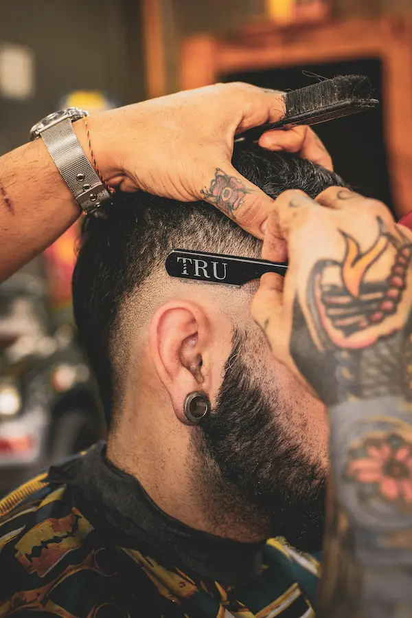 Classic taper fade haircut