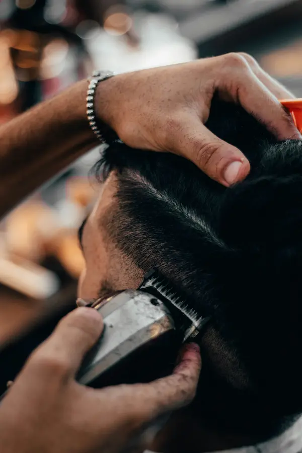 Traditional hot towel shave